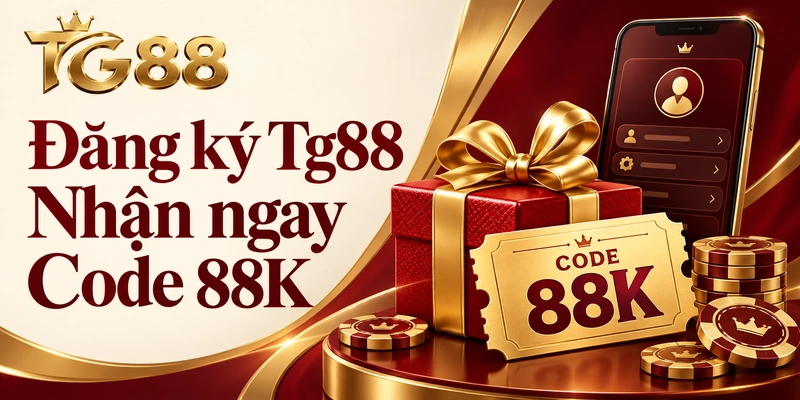 Nhận ngay Code 88K trải nghiệm miễn phí sau khi hoàn tất đăng ký Tg88 thành công Nhận ngay Code 88K trải nghiệm miễn phí sau khi hoàn tất đăng ký Tg88 thành công