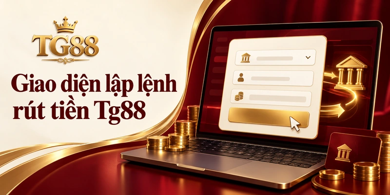 Giao diện lập lệnh rút tiền Tg88 tiện lợi và minh bạch trên trình duyệt web